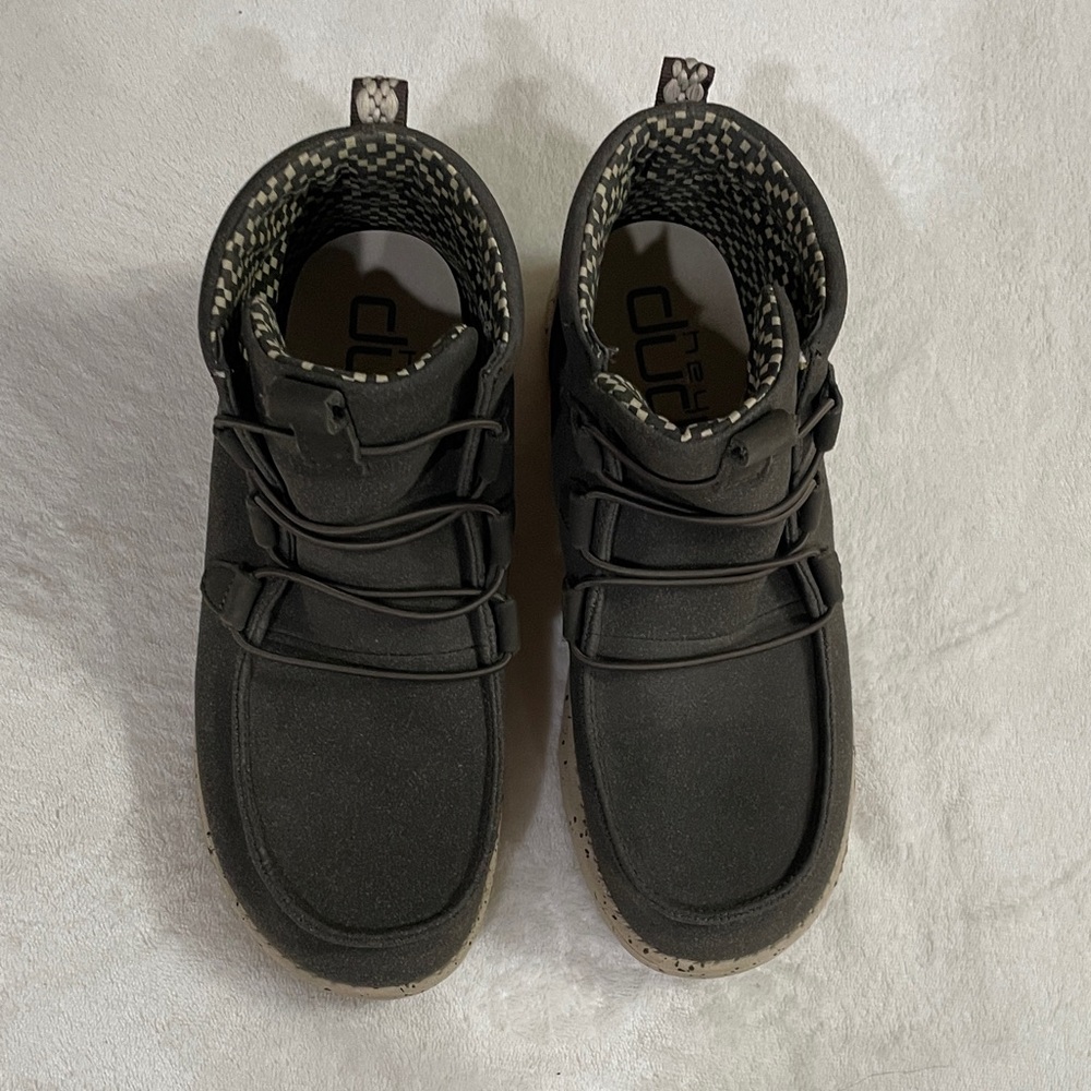 Hey Dude Black Lace Up Boots